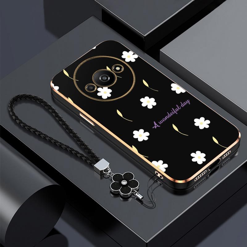 TEMU Étui A3 pour Redmi avec un design floral délicat, un style décontracté et une protection contre les chocs confortable.