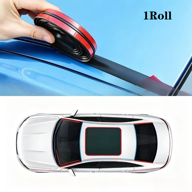 TEMU Windshield Sealing Strip Suitable For Car Sunroofs, Windshields, And Trunks; Trimmable And Designed To Provide Protection Against Dust, Water,