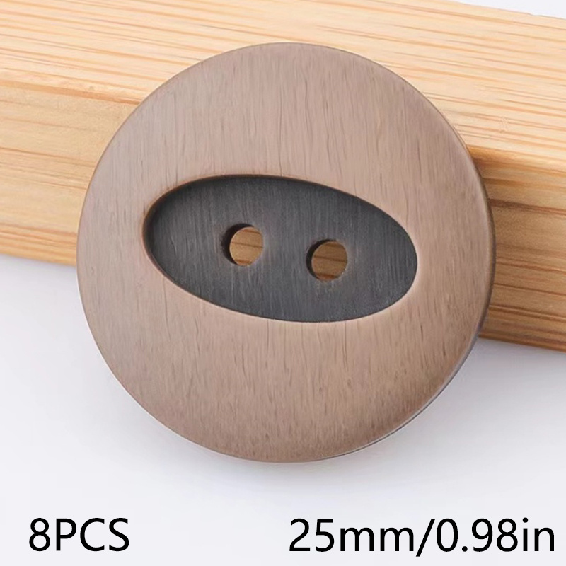 TEMU 8pcs Resin Buttons Wool Coat Trench Coat Double-faced Cashmere Vintage Versatile Coat Buttons Shirt Buttons Suit Jacket Knit Cardigan Buttons