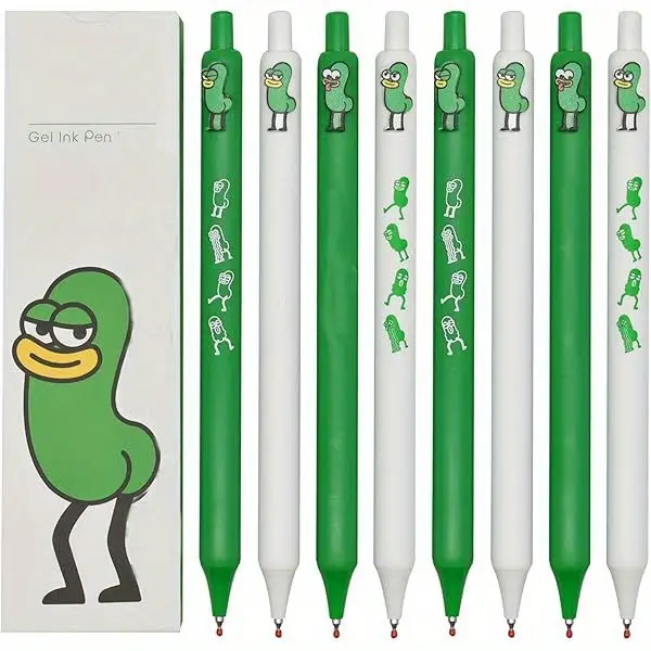 8pcs cartoon gel pens retractable cute bugs pens little worm pens ink for school home office supplies birthday gifts office stationery study essentials whimsical writing tools comfortable grip fine point pen novelty pens themed stationery stationery lovers students Product details 1