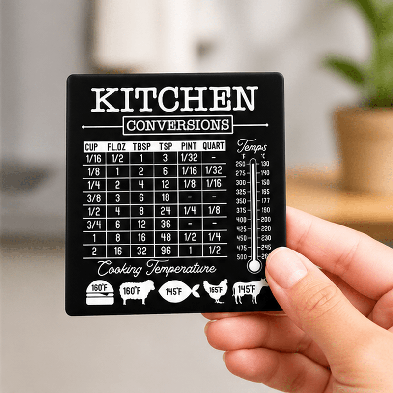 TEMU 1pc Modern Art Design, 2d Flat Print, Kitchen Conversion Magnet Sticker, Special Gifts, Creative Refrigerator And Door Surface Decoration,