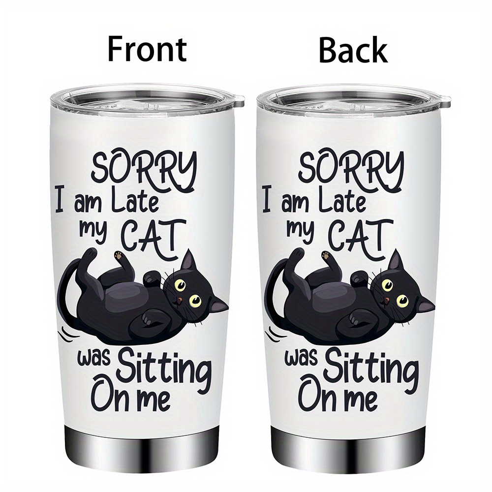 

Cat , 20oz Steel Lid And - Insulated Mug For , For & - Christmas, Halloween, ,