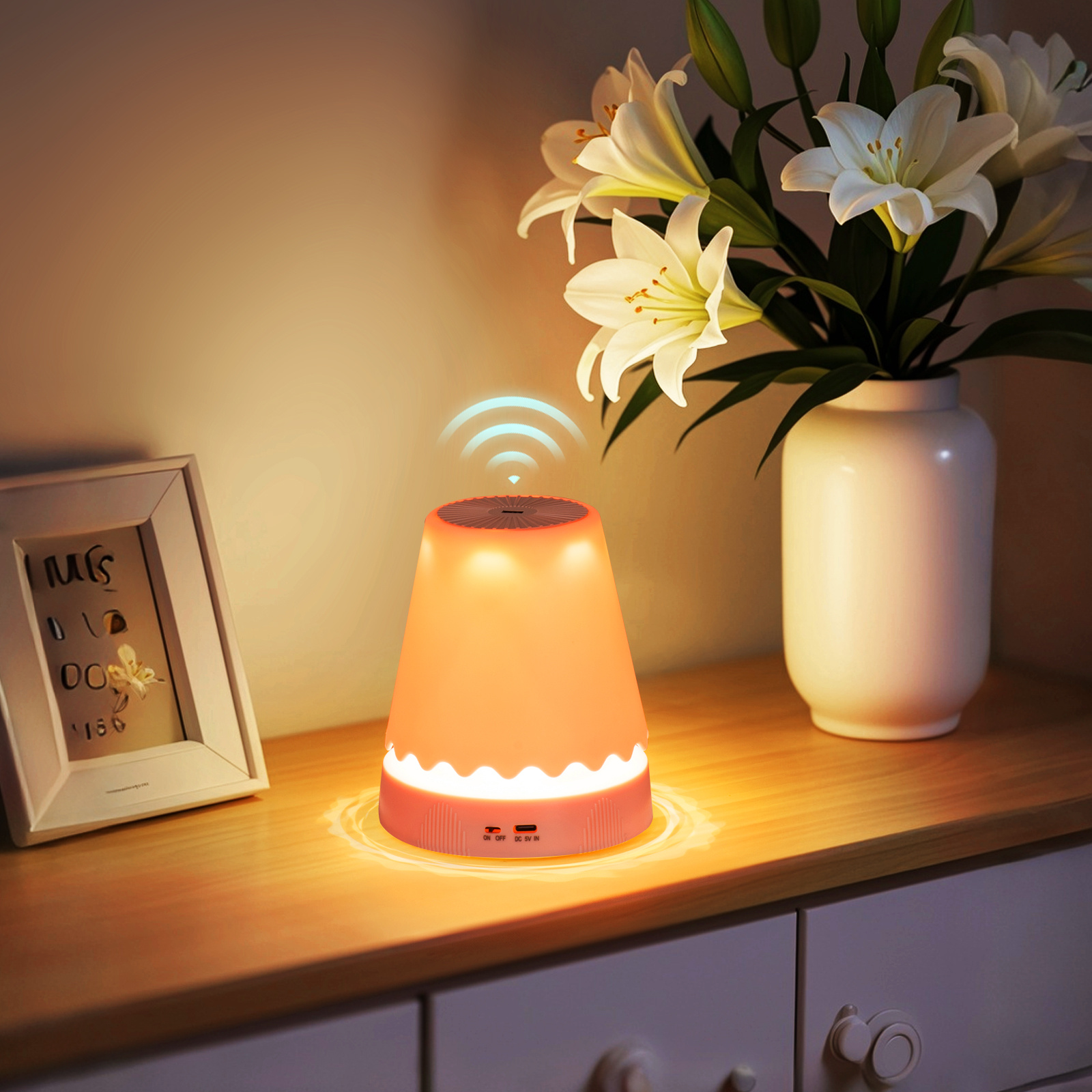 Smart Desk Lamp with Motion Sensor and Dimmable Features