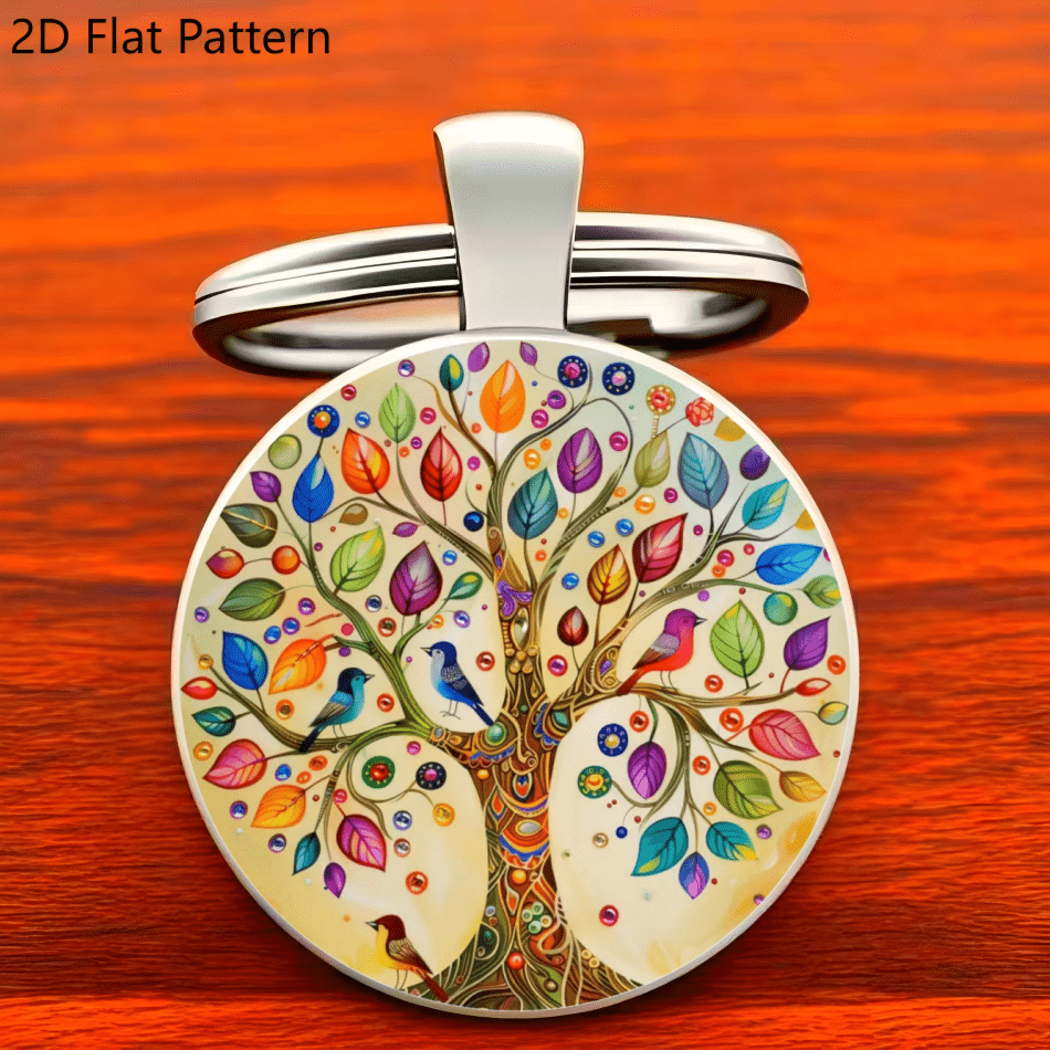 Life Tree Alloy Keychain - Automotive Parts Keychain - Easter - Affordable Gifts - Fashionable Items - Suitable Wallet - Backpack - Bag - Halloween - Thanksgiving - Christmas - Gifts For
