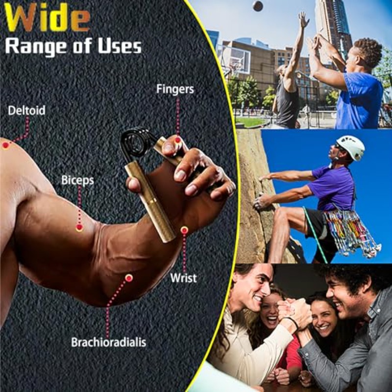 6-pack grip strength trainer set - 50-300lb hand grip strengthener for forearm, wrist & finger workout equipment with adjustable   bands, dumbbells & kettlebells - home gym strength training for  , muscle building &  , workout accessories,  , sturdy construction Product details 4
