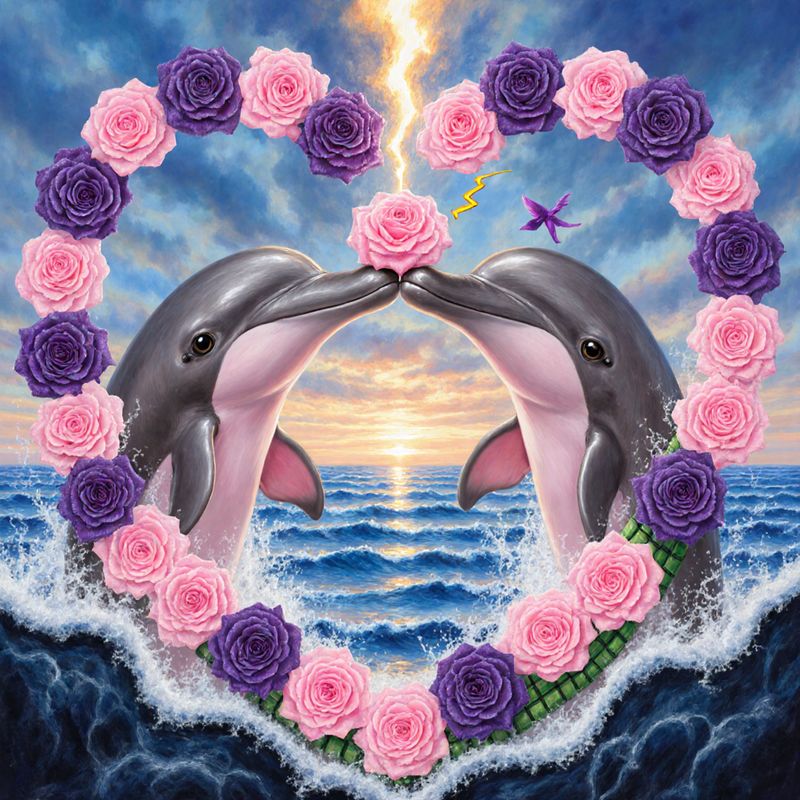 TEMU Kit de peinture diamant à soi-. Kit de peinture diamant - en de cœur avec bordure de roses, oiseau violet éclair, paysage marin au coucher , art