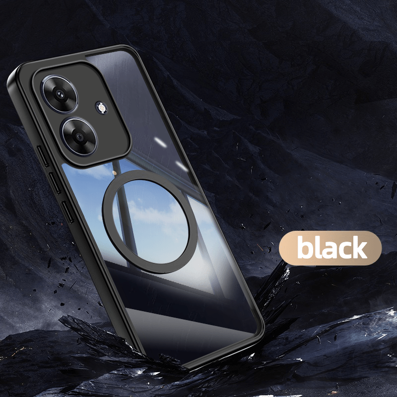 TEMU Custodia per Telefono: Compatibile con Realme Note 60 4G, Custodia Antishock con Magnetica, Copertura in Acrilico