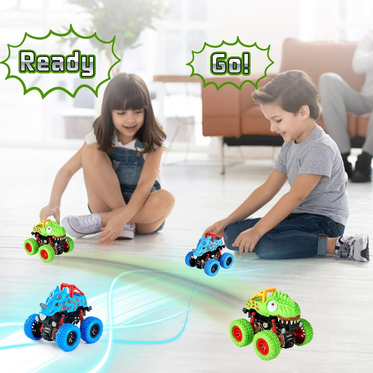 Dinosaur Push & Pull Friction Powered Toy