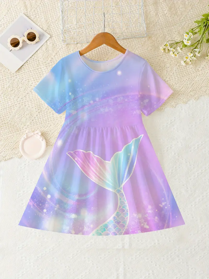 short mermaid dress costume Little Adventures Mermaid Party Dress 2XL Age 9-11 Purple
