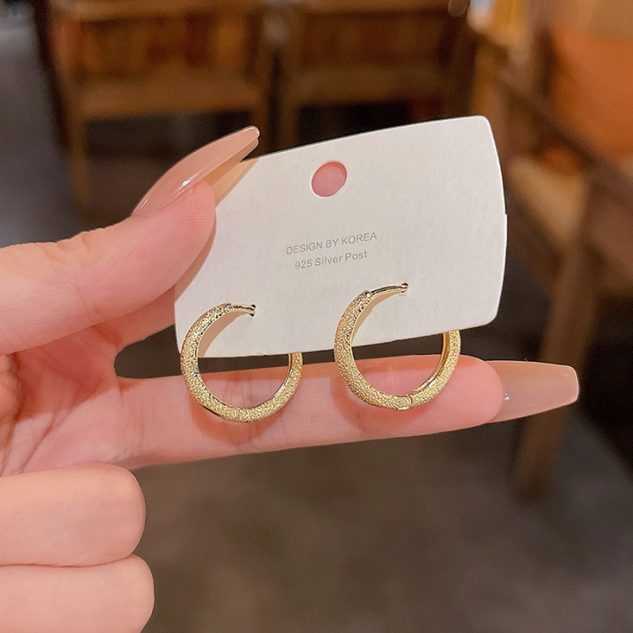 Silvery Hoop Earrings for Galaxy Sparkling Hoop Earrings