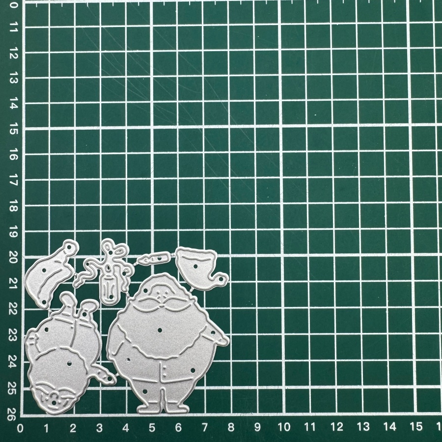 2025 New Arrival Santa Claus Duo Metal Cutting Dies For Diy Scrapbooking Card Making Stencils Embossing Craft Decoration