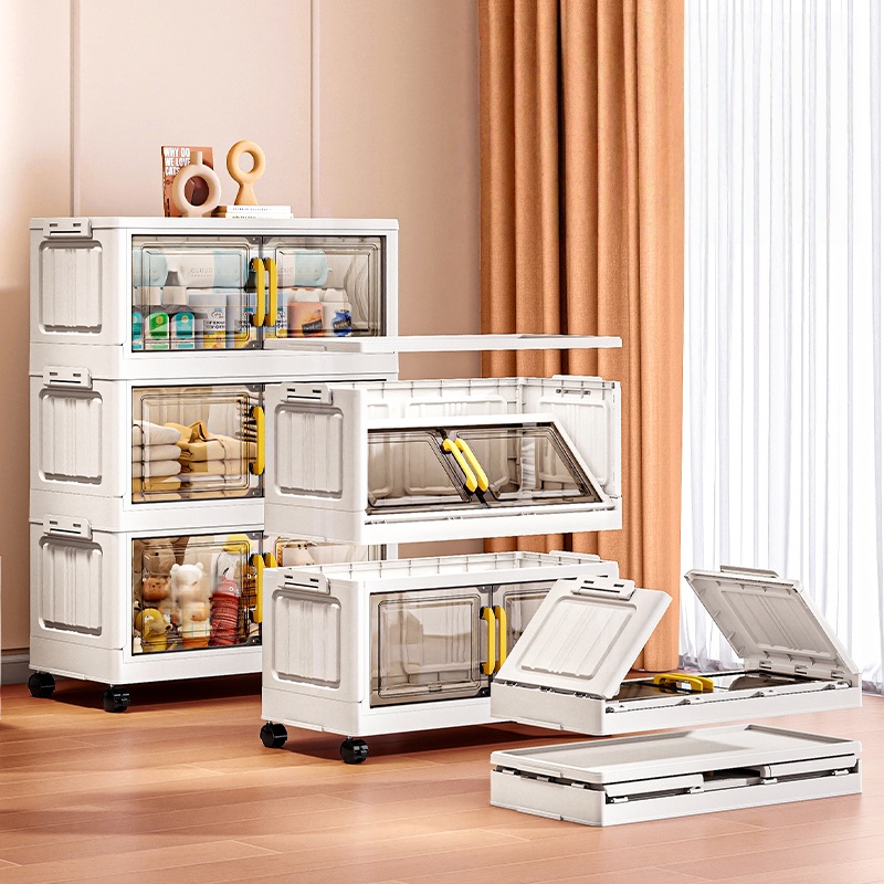   de almacenamiento plegable multifuncional sin montaje, 1 pieza, para snacks de  , artículos   móviles de dormitorio y organizador de ropa