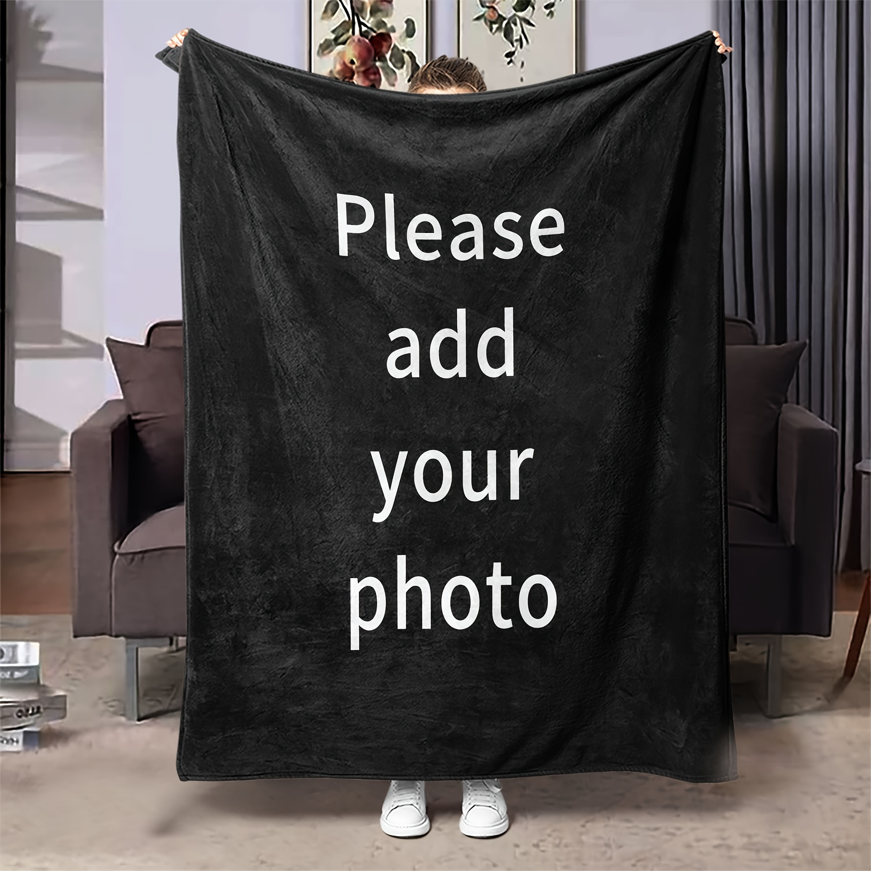 Custom Photo Flannel Blanket - Soft and Warm Personalized Gift