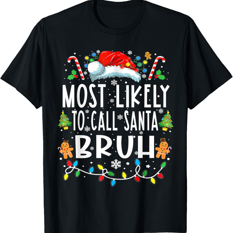 

1pc Christmas T-, " To " Applique, Regular Length, Pattern,