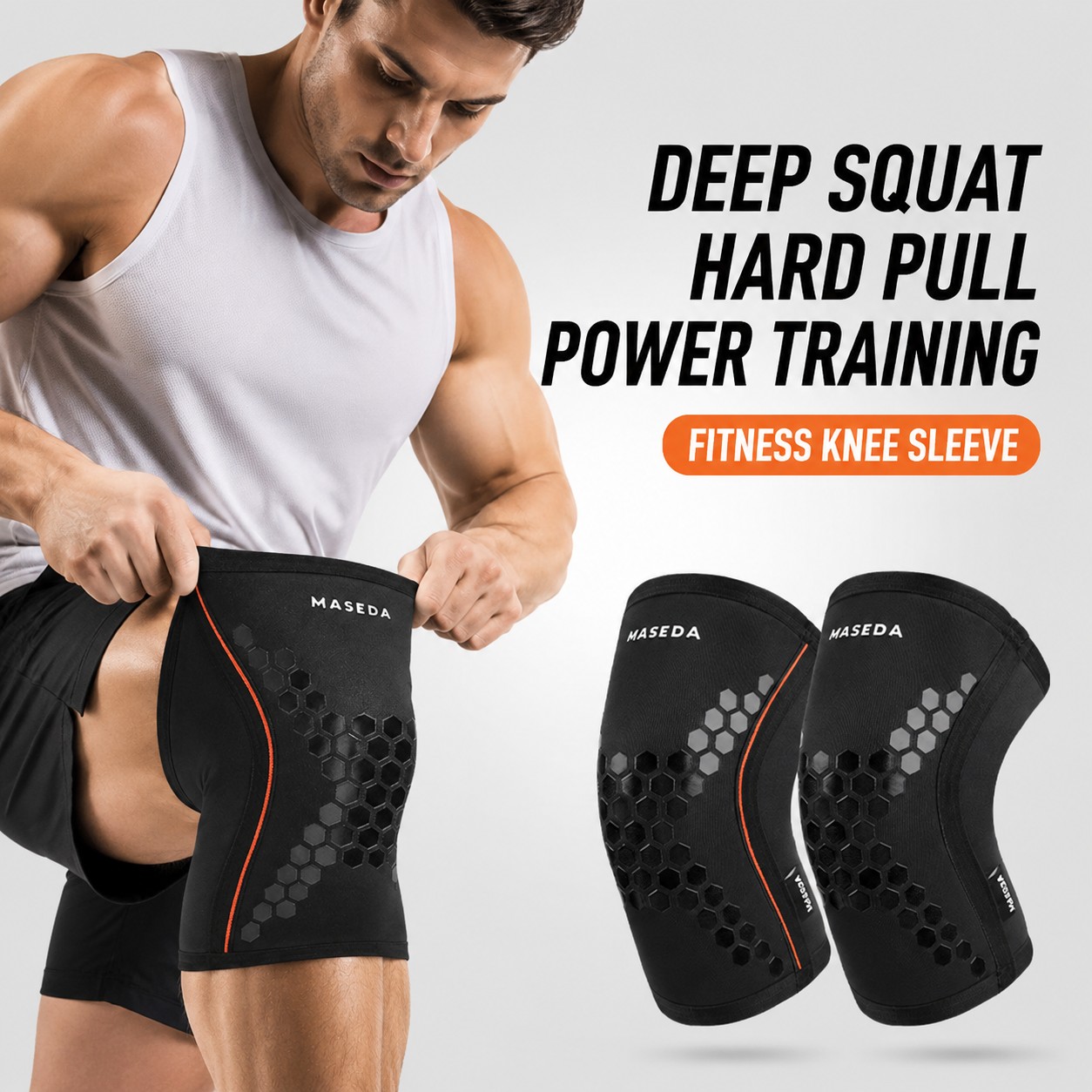 Sports Thickened Knee Brace for Fitness, Weightlifting and Squat Strength Training Knee Sleeves for Basketball Volleybal