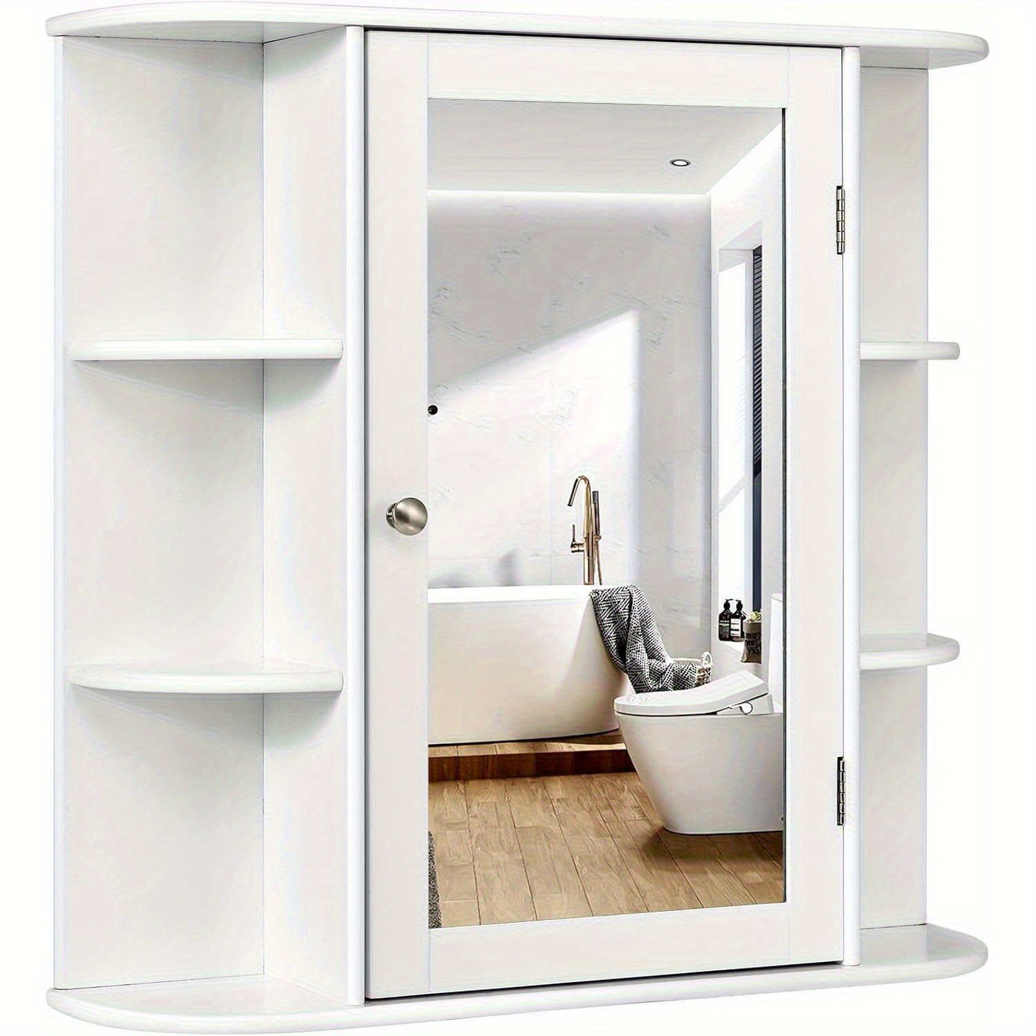 Medicine Cabinet, Bathroom Storage, Suitable For Laundry Rooms, Bathrooms, And Living Rooms