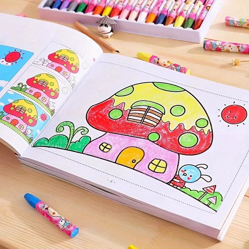 Kids Coloring Book Animals Floral Patterns Educational Activity Book Ages 5-10