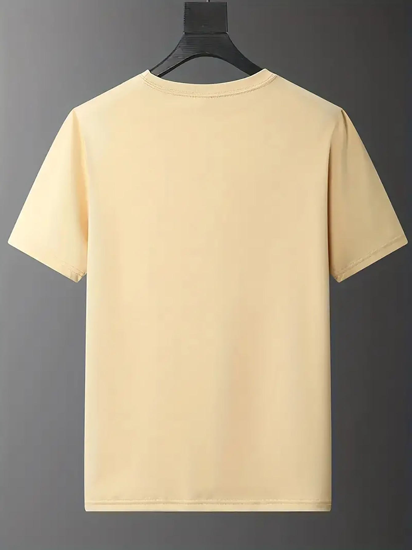 Men's casual and fashionable minimalist lines - C-Calvin printed T-shirt, round neck comfortable polyester fabric, suitable for daily wear as fashionable streetwear, Men's clothing