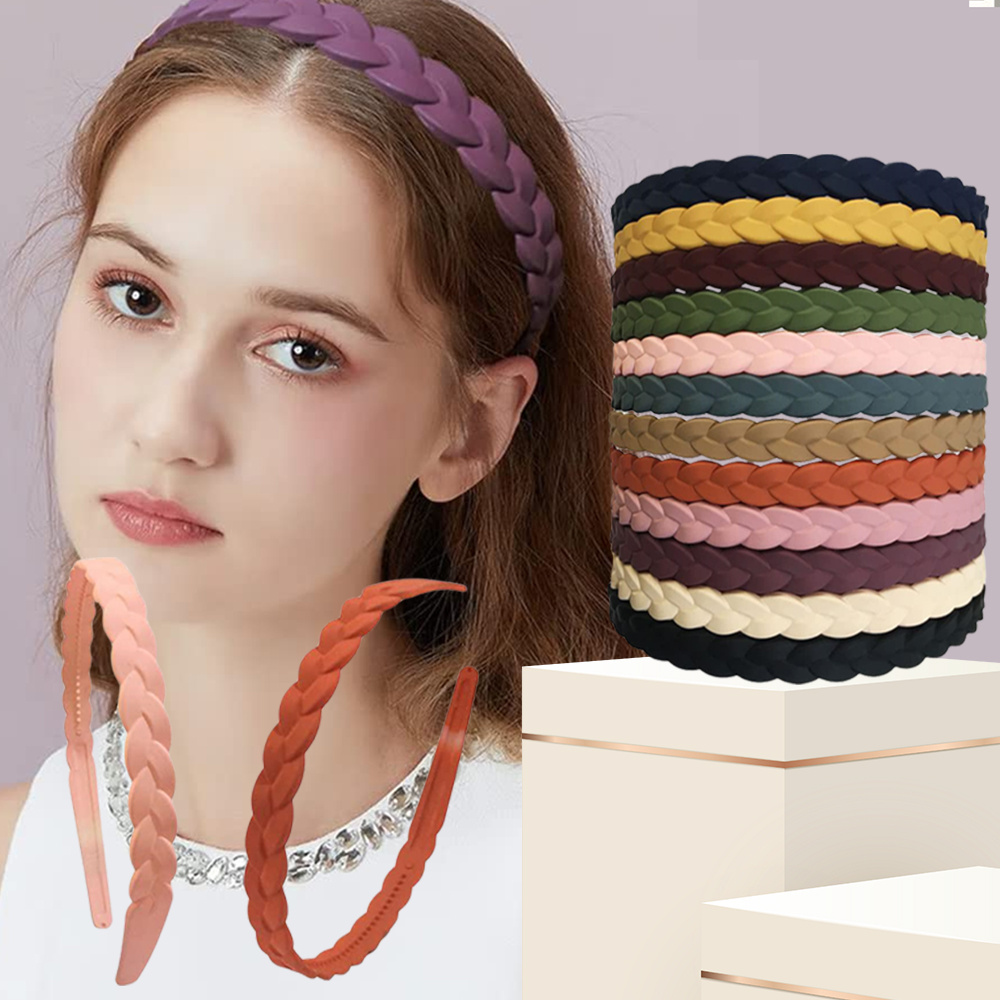 

12- Headbands For Women - Plastic Hairbands Comb, Accessories