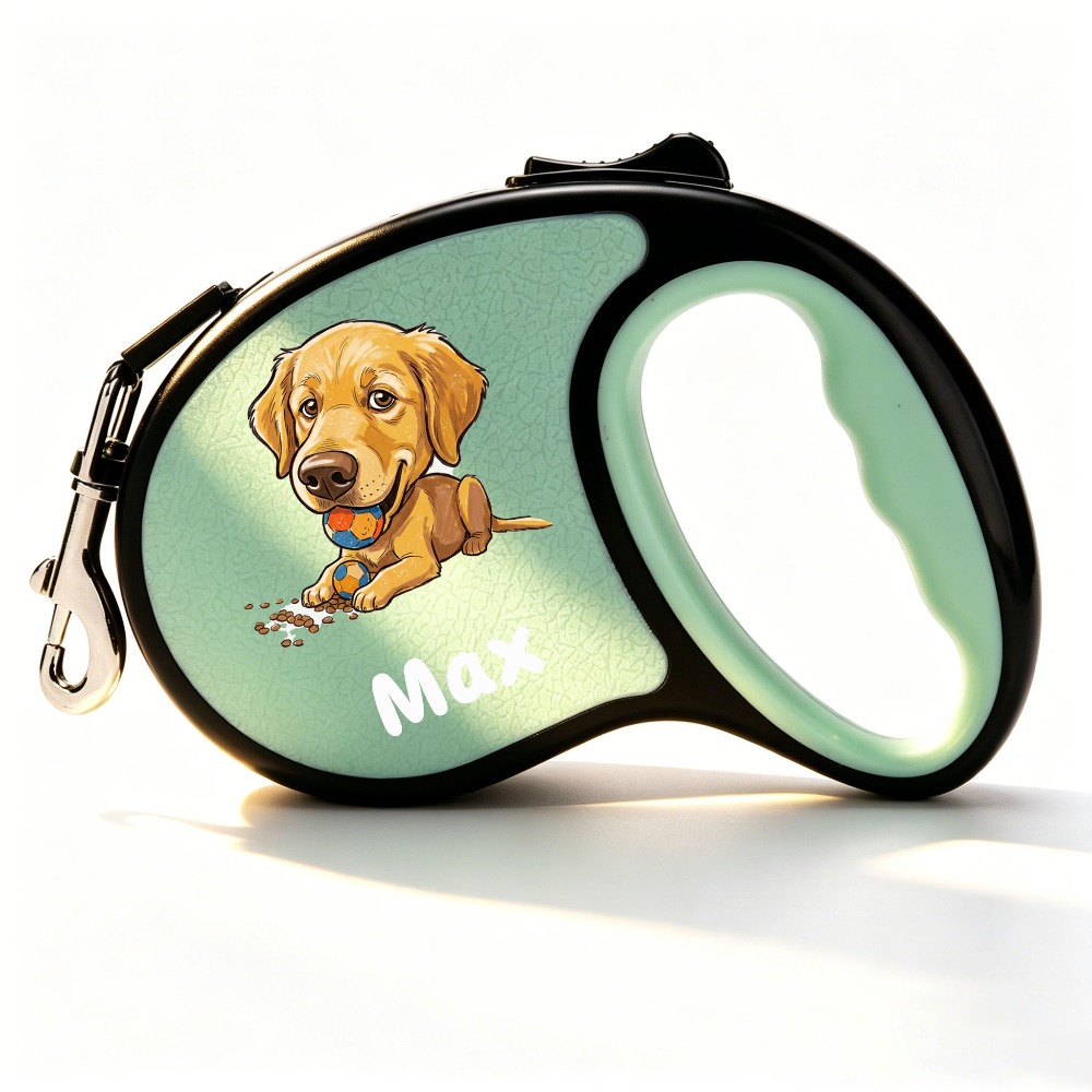 TEMU Automatic Retractable Dog Leash, Custom Photo   Name, , Safe Anti-choke Anti-escape Leash For Dogs And Cats, For Indoor And Outdoor Running, Pet