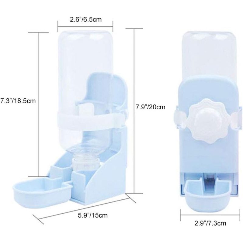 17oz Rabbit Bottle, Guinea Pig Bottle, Hanging Automatic Small Animal Bowl Bunny Chinchilla Hedgehog Ferret Hamster