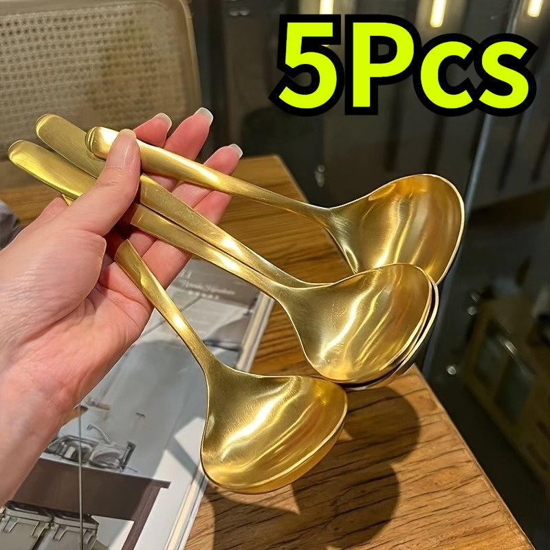 TEMU Set Of 5 Large , Featuring A Wide Ideal For Soups And , With Extended Handles, Suitable For Hot Pots And Commercial Use
