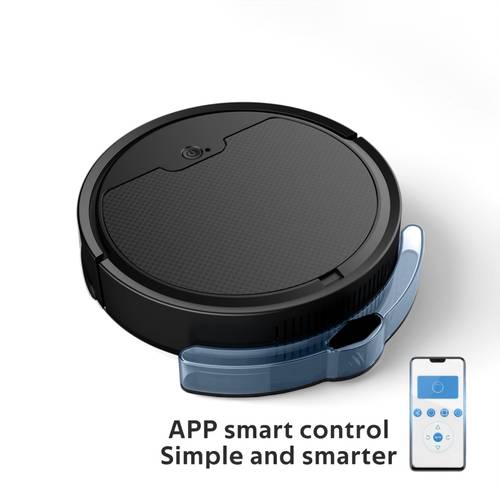 item picture smart sweeping robot 2 in 1 vacuum and mop cleaner app control with external water tank to change mode for pet hair hard floor and carpet