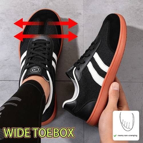 mens wide width shoes outdoor road running shoes breathable mesh athletic sneakers non slip wear resistant sole lightweight comfortable sports shoes for men casual jogging walking shoes for hiking fitness daily wear