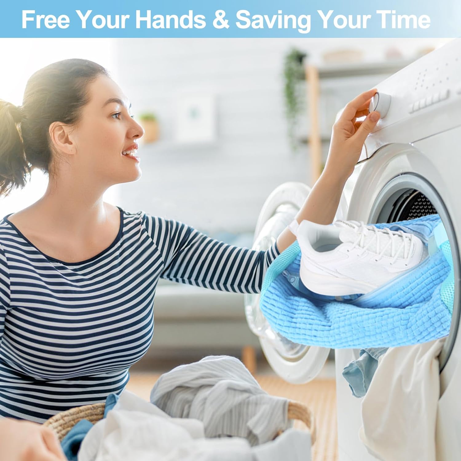 2 Sacchetti Per Lavare Scarpe In Lavatrice | In Ciniglia, Grigio, 44x17.5 Cm - Protettivi E Riutilizzabili - Foto 11