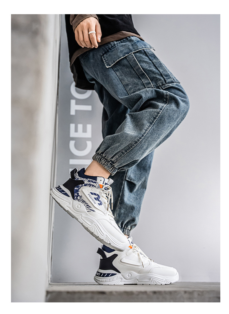 Zapatillas Casuales de Caña Alta para Hombre - Ligeras, Cómodas, Antideslizantes, Ideales para Correr con Forro de Tela Transpirable, Suela de Goma Duradera y Diseño Marrón/Elegante para Gimnasio, Entrenamiento y Actividades al Aire Libre, Zapatos de Gimnasio