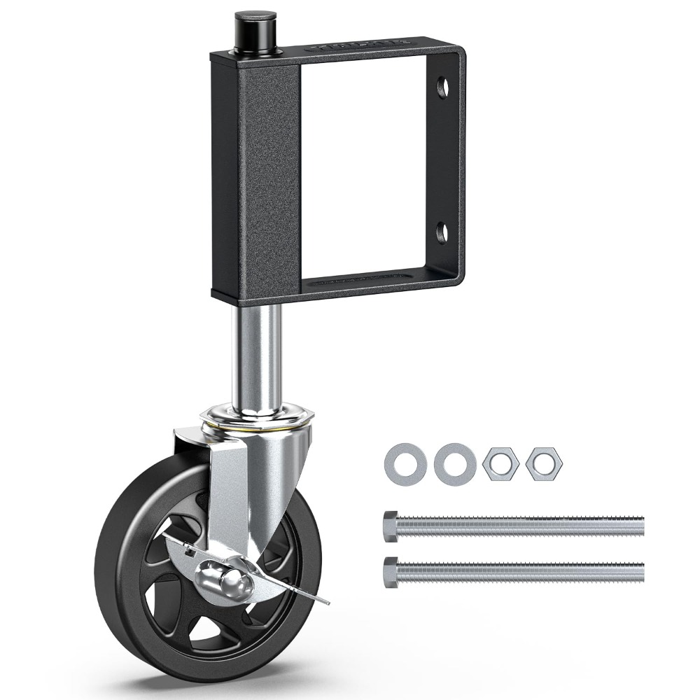 Image of 4-inch Door With Spring Shock-absorbing Universal Wheel | Suitable For Wooden And Metal Doors, Metal And Plastic Material
