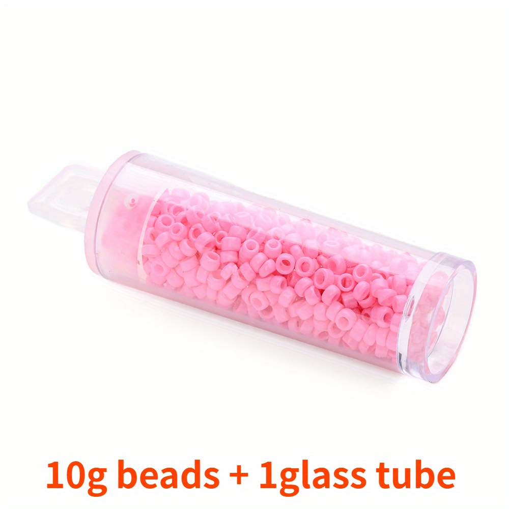 10g 3mm Colorful Glass Seed Beads for Jewelry Making