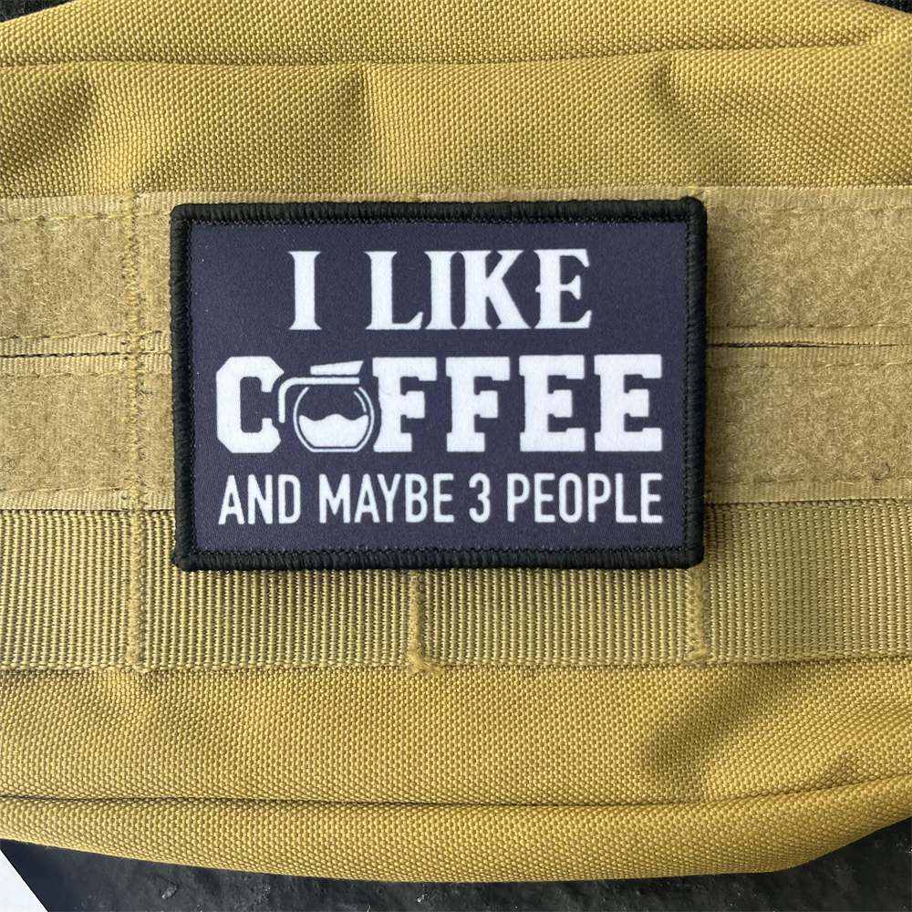 TEMU I And Possibly 3 Individuals. Morale Tactical Patch With Printed Design, Featuring Backing, Suitable For Decorating Backpacks And Clothing