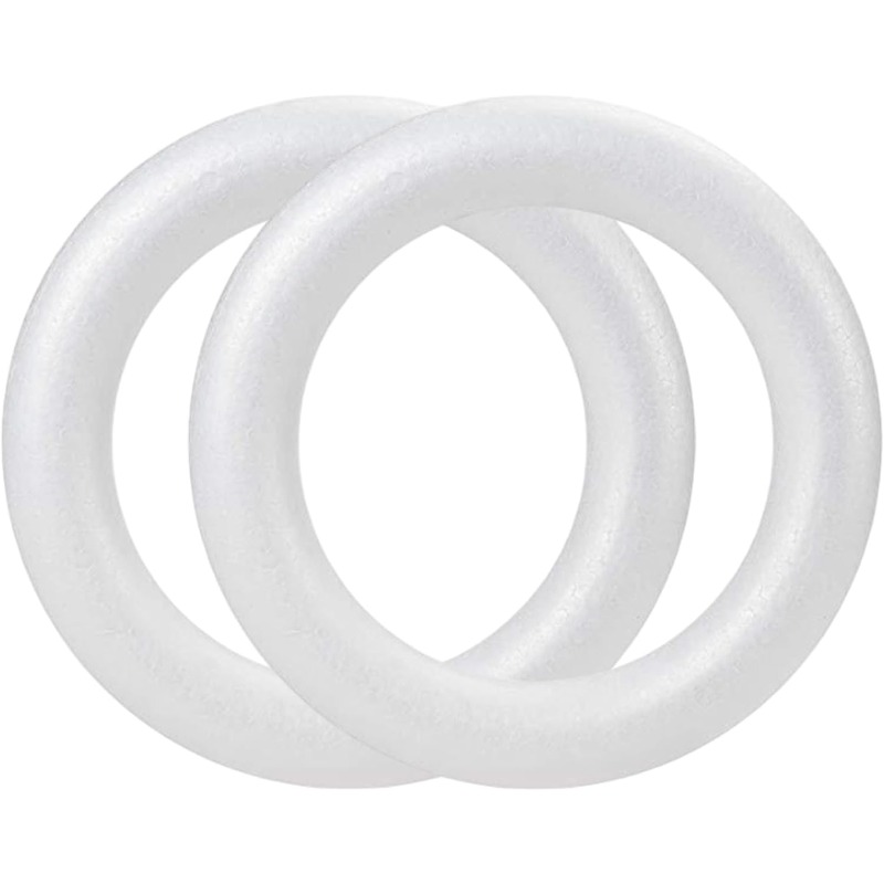 two foam wreath molds 30 48cm   base suitable for christmas wreaths floral arrangements artificial gemstone decorations crafts weddings and holiday decor