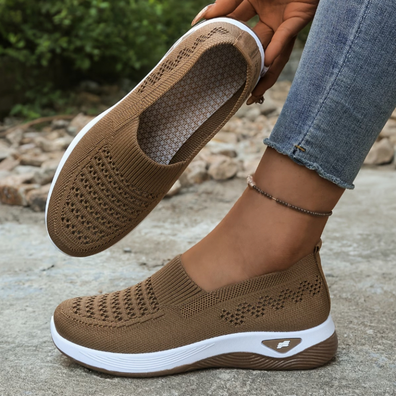 womens breathable slip on   flat shoes with soft pvc sole   lightweight sneakers suitable for walking daily   and post surgery care comfortable casual shoes european colors
