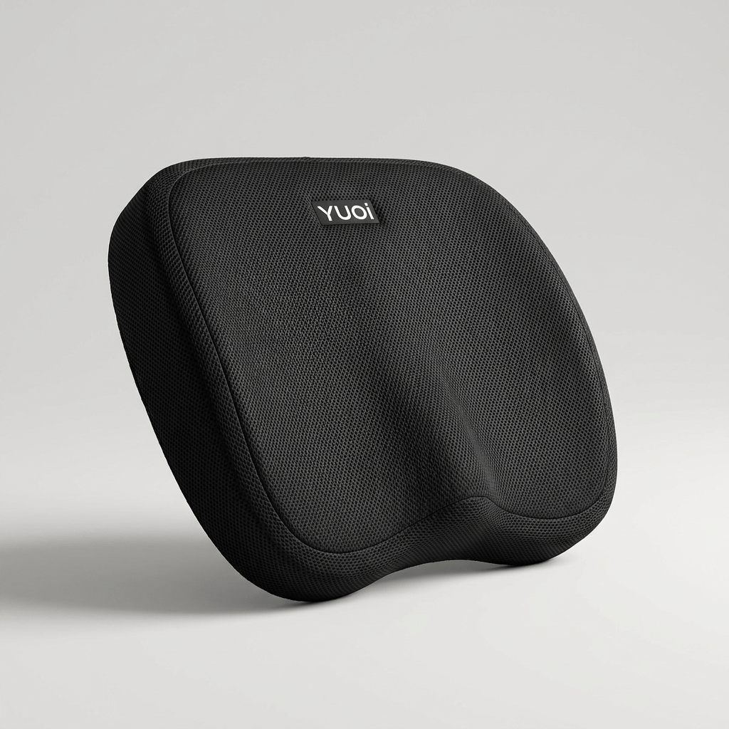 TEMU Ergonomic Memory Foam Seat Cushion, Orthopedic Coccyx Support For Back Pain, Portable Chair Pad For Office & Car
