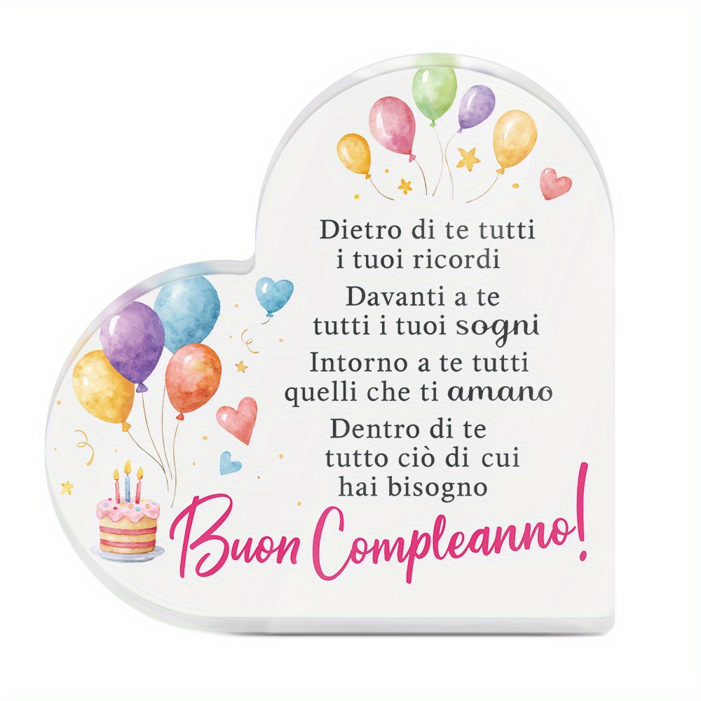 TEMU Decorazione Putuo piatta 2D 1 pz Segnale acrilico a forma di Decorazione da tavolo, , Decorazione da scrivania per feste di compleanno, Regalo