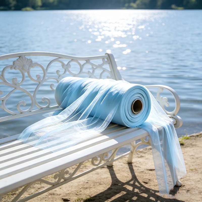 TEMU 1 Rouleau, 90 Mètres/3543 Pouces de Tulle Voilage Extra-large, Haut de Gamme aux Froids. Tissu en , et Aéré offre un Effet de Filtrage Délicat.