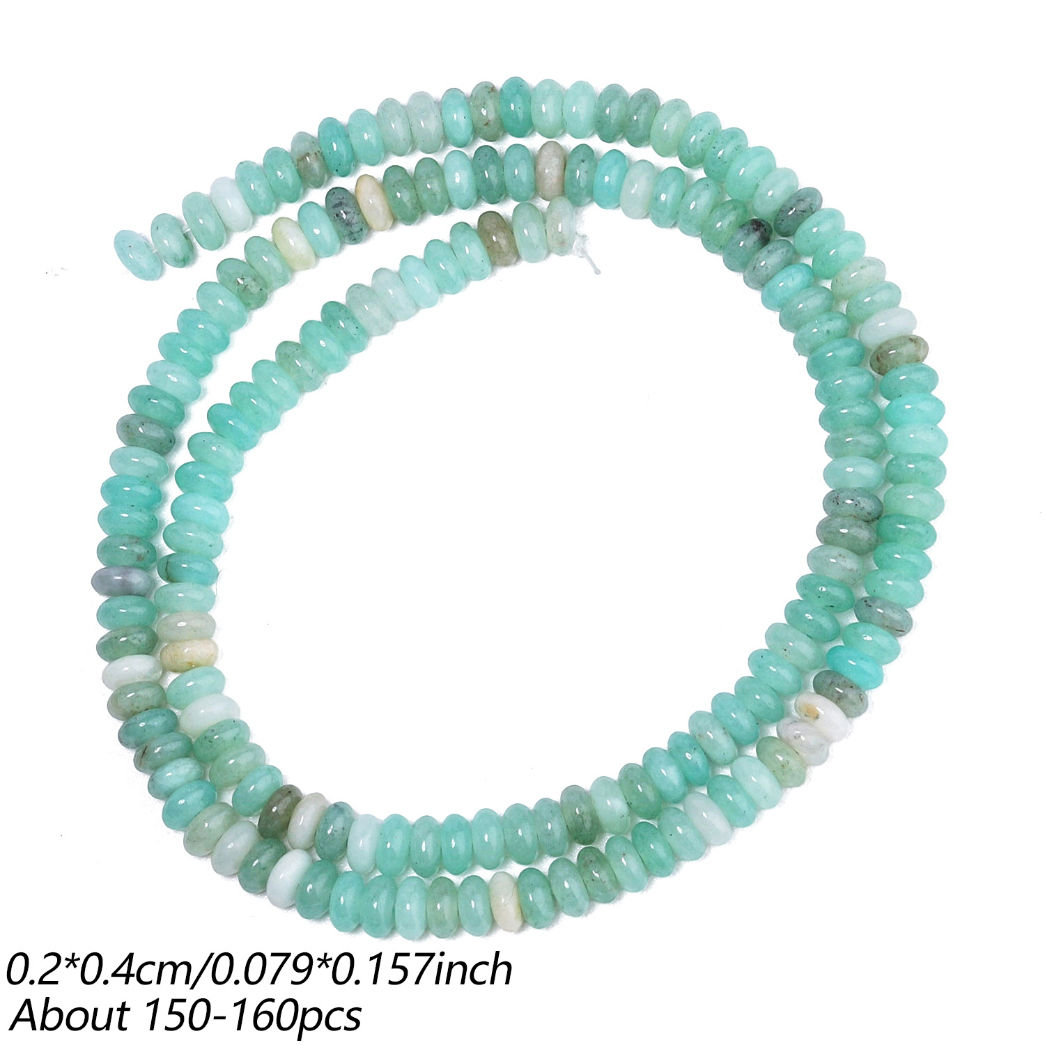 TEMU Aa Natural Stone 4x2mm Flat Agate Chalcedony Jasper Rondelle Shape Loose Spacer Beads For Jewelry Making Gorgeous Bracelets Necklace Earrings