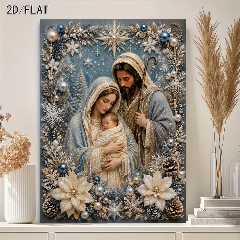 TEMU New Arrival! Pearl Art Diamond Painting Kit, For On Christmas, Thanksgiving, And Halloween. Features A 2d Flat Design, Unframed, 2d Flat