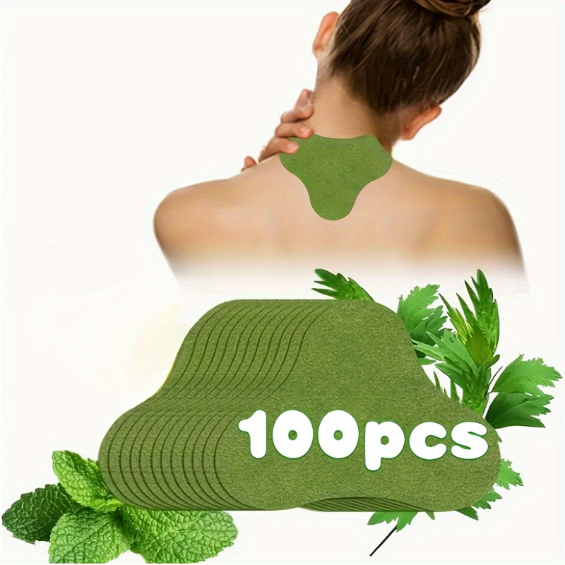 

100pcs Cervical Patch, Wormwood Patch- For Neck, Back, Waist, Shoulders, Knees