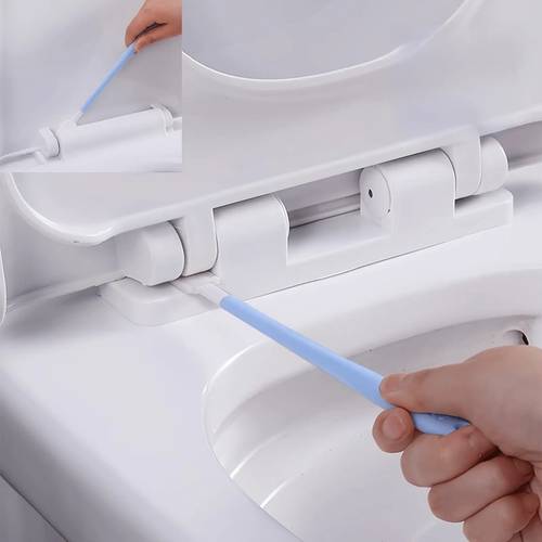 10 pack plastic toilet cleaning brushes disposable design with long handle suitable for deep cleaning in crevices and narrow spaces household cleaning tools