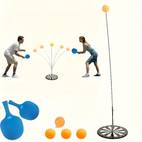 set od 8 komada vizualnih trening loptica s elastičnom trakom i stolnim teniskim račetima - savršeno za kućnu praksu, brzo sportsko trening pokreta očiju - brzo oporavak - fitness vježba - vježba za vid ki