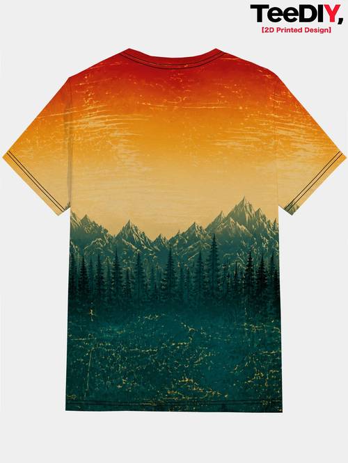 scene casual mens sports t shirt printed design not textured