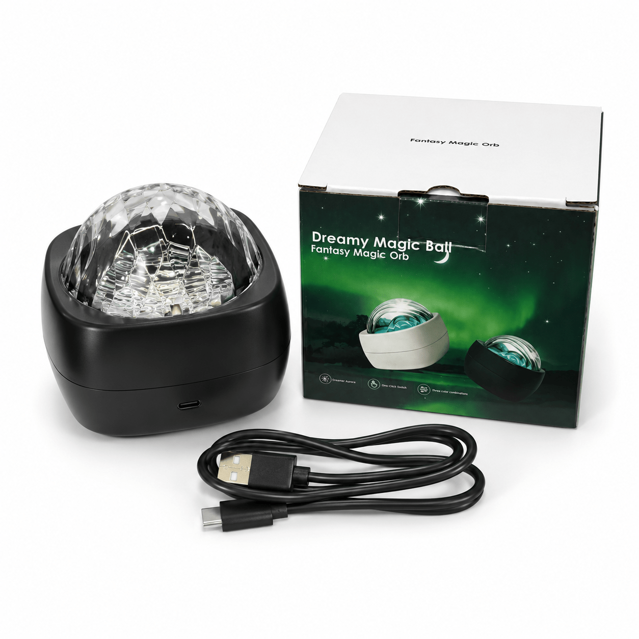 Image of 1pc Aurora Projector Light, 7-color Rgb Sound-activated Rhythm Night Light With Touch & Key Control, Usb 5v Powered Atmosphere Lamp For Bedroom, Gaming Room, Party & Holiday Decor
