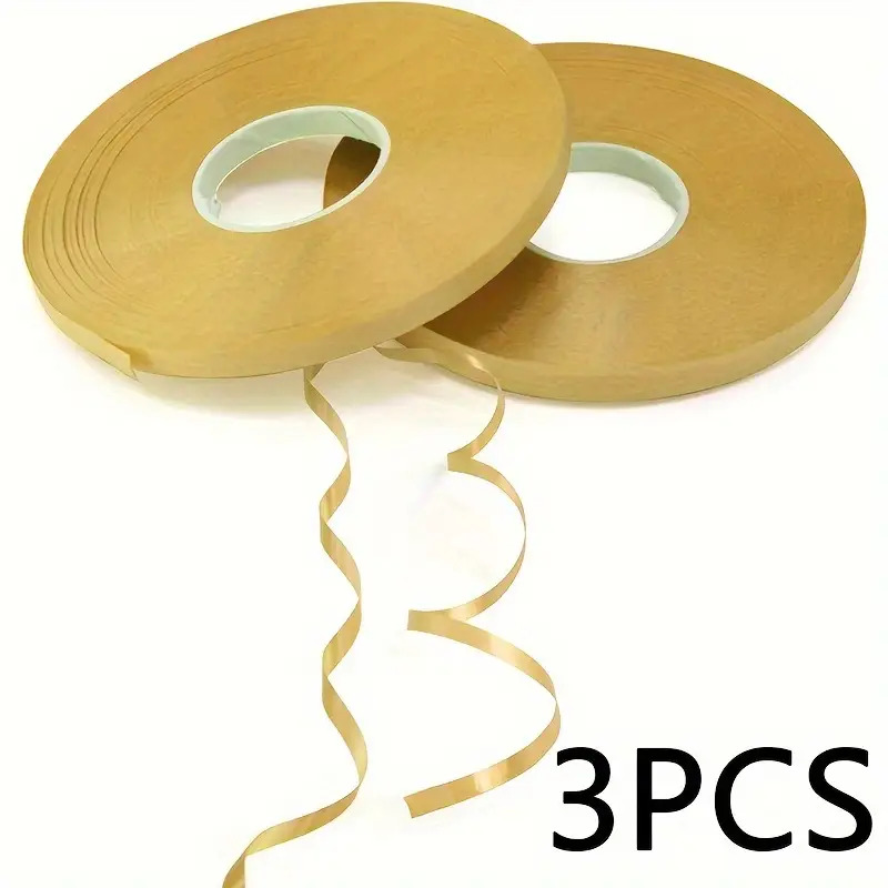 3 golden curly balloon ribbons 5mm wide 393 7inch per roll christmas decorations festive wedding elegant   suitable for party decorations gift wrapping and crafts multiple colors  