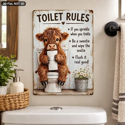 Wall Rug Cow Hide highland cow bathroom decor sold on Temu United States