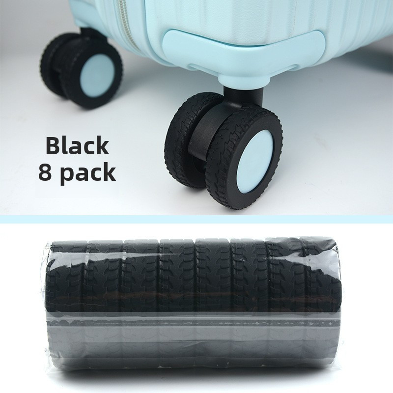 2026 hot suitcase wheel covers 8pcs luggage   protectors shock absorbing sleeves universal wheel noise pads bag   protection additions silent wheel covers travel suitcase wheel protectors special luggage   protectors