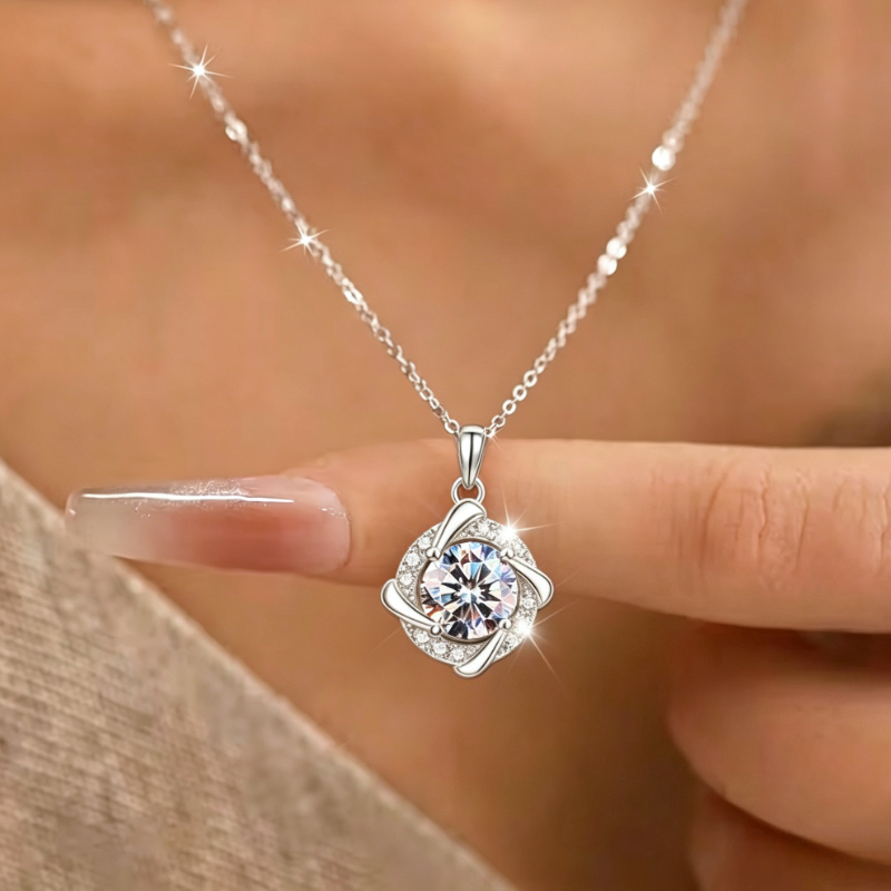 TEMU FILOLANDO Collier pour femme avec pendentif à vent de cœur et synthétique - Plaqué K, convient pour un port , cadeaux de Noël, élégant et