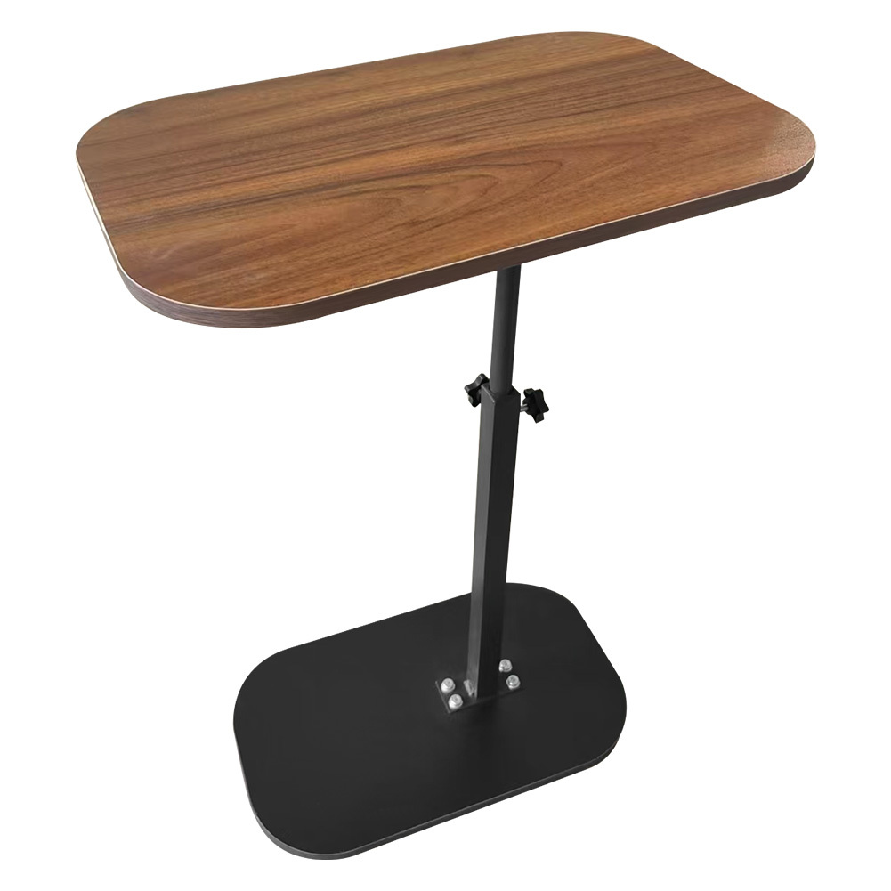 TEMU 1 Set Steel Adjustable Side Table, 360-degree Rotation, Space Efficient End Table For Bed, Sofa, Chair, 450x300x750mm